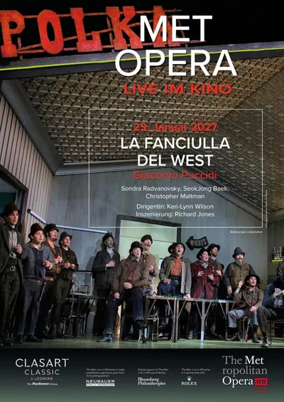 Poster für den Film Met Opera 2026/27: Giacomo Puccini LA FANCIULLA DEL WEST