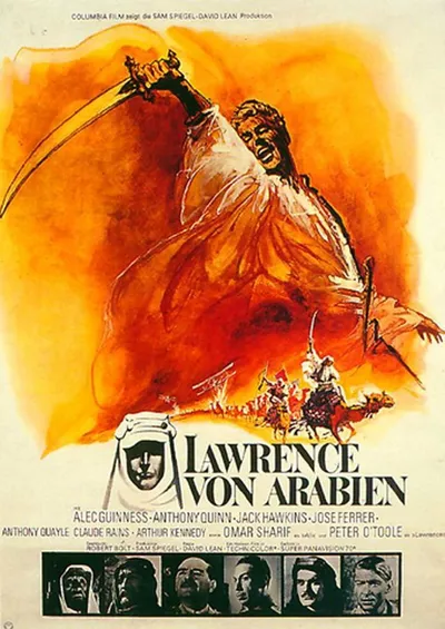 Poster für den Film Lawrence von Arabien Poster für den Film Lawrence von Arabien